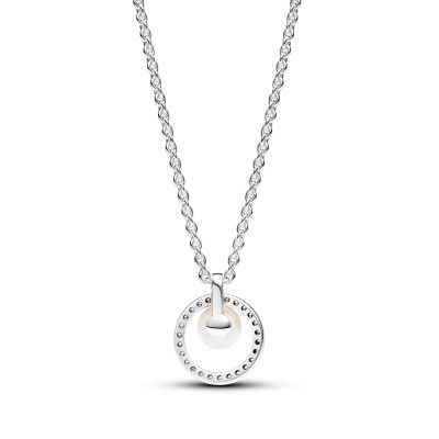 Collana con Perla d’Acqua Dolce Coltivata e Pavè 2