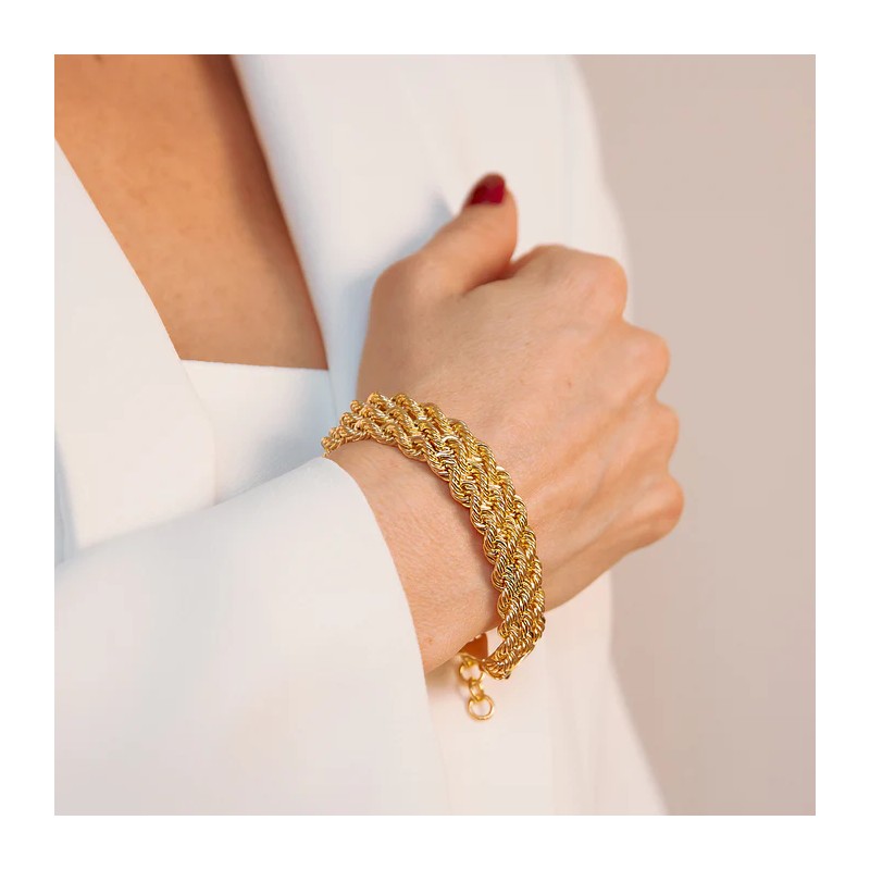 Bracciale Multifilo Maxi Catena Corda