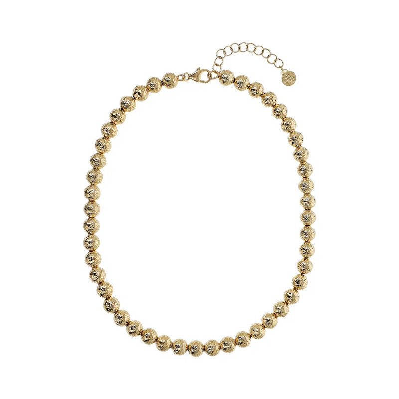 Collana Girocollo con Sfere Martellate