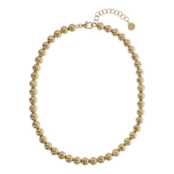 Collana Girocollo con Sfere Martellate