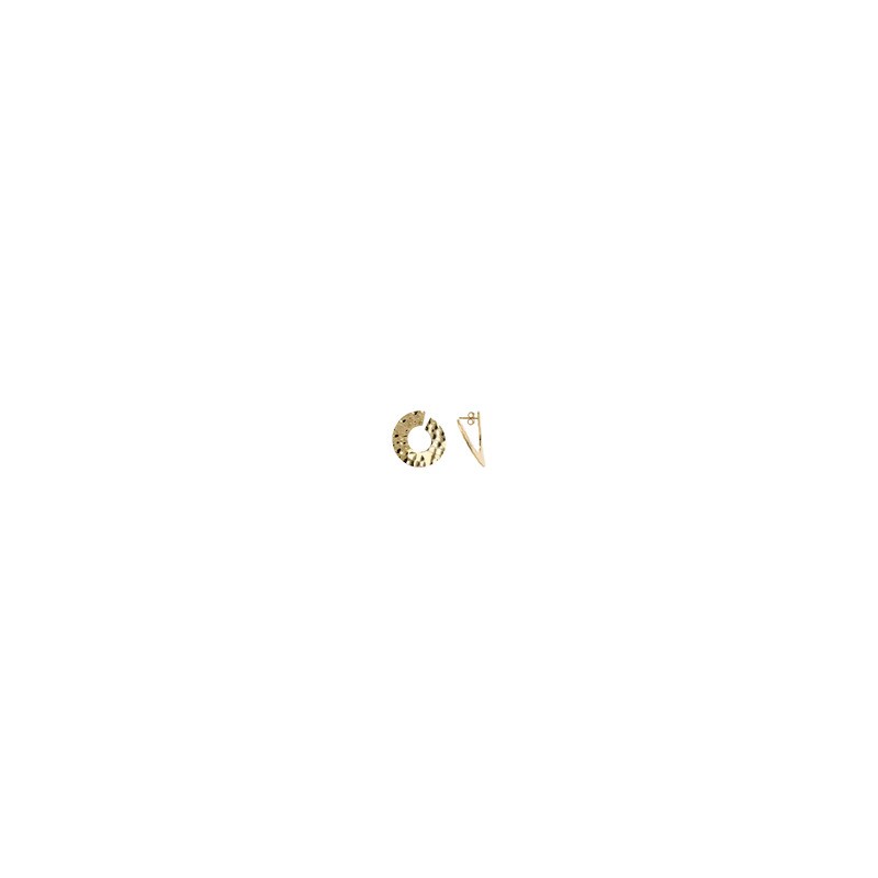 Orecchini Pendenti Martellati ad Anello