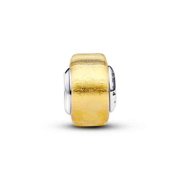 Charm Mini Vetro di Murano Foglia d’Oro