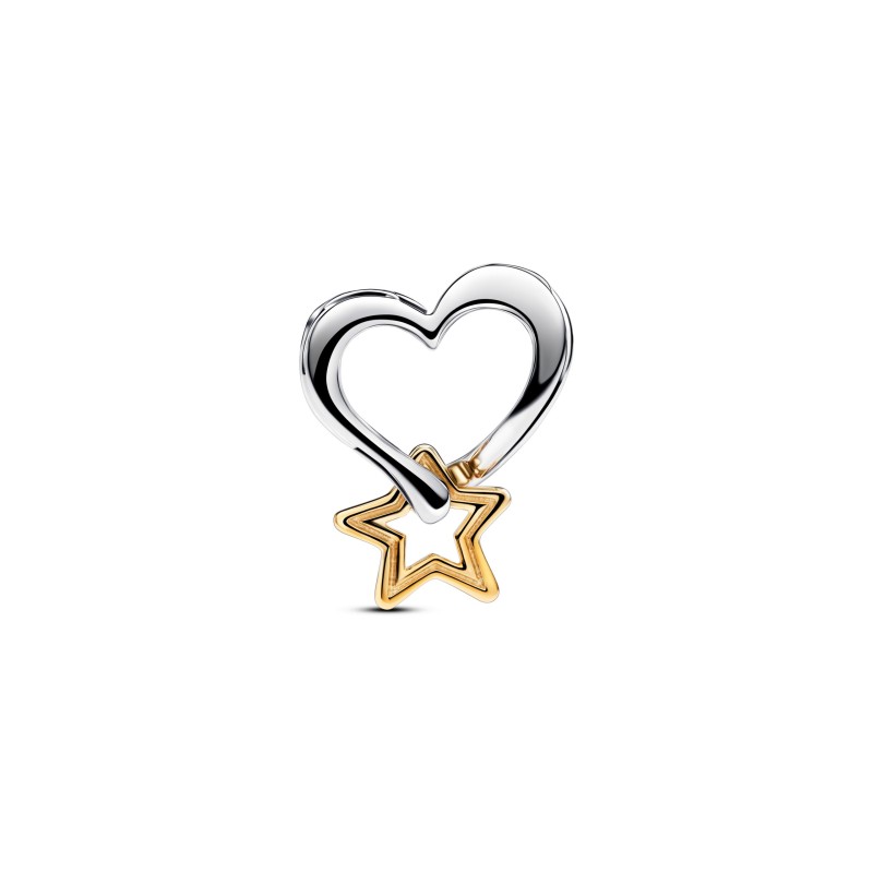 Charm Openwork Cuore e Stella "My Lucky Star"
