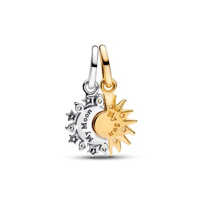 Charm Pendente Sole e Luna Divisibile 2
