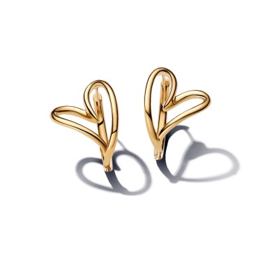 Orecchini Cuore Linea Sinuosa 2