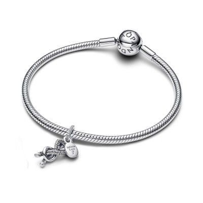 Charm Pendente Nodo Infinito e Pavè 2