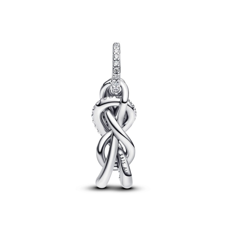 Charm Pendente Nodo Infinito e Pavè