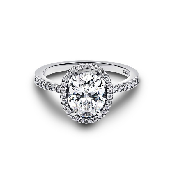 Anello Punto Luce Ovale