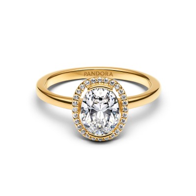 Anello Punto Luce Ovale 2