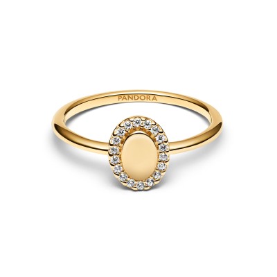 Anello Ovale e Pavè da incidere 2