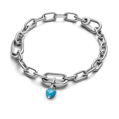 Charm Mini Pendente Turqoise Chakra Heart Pandora ME 2