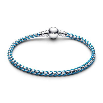 Bracciale Intreccio Tessuto Turchese