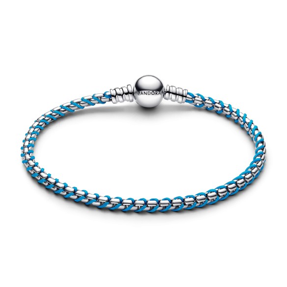 Bracciale Intreccio Tessuto Turchese
