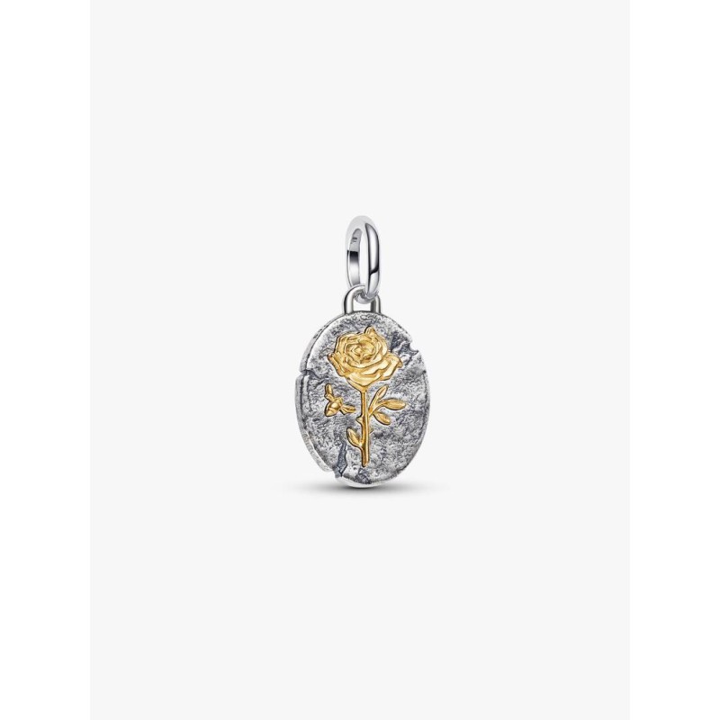 Charm Medallion Rosa "Rosa Inter Spinas Crescit"