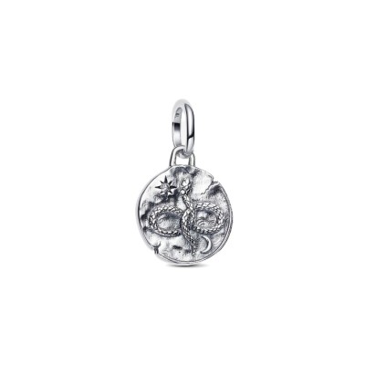 ICharm Medallion Serpente "Memento Vivere"