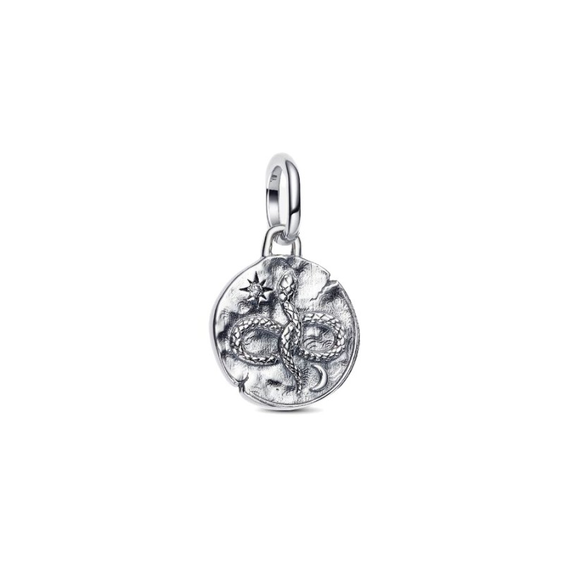 ICharm Medallion Serpente "Memento Vivere"
