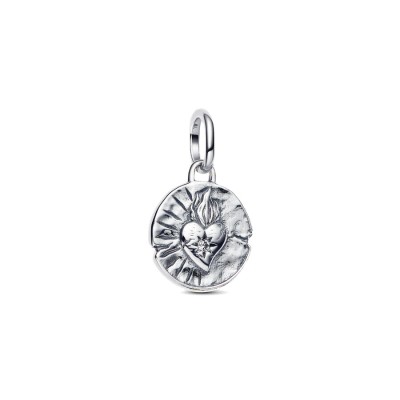 Charm Medallion Cuore Sacro "Amor Vincit Omnia"