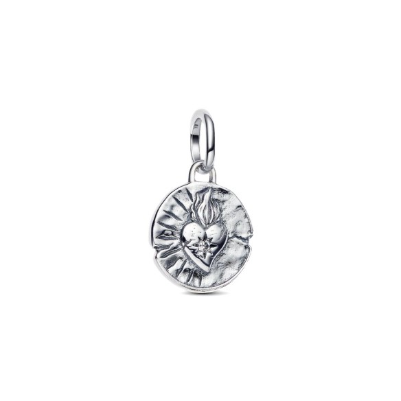 Charm Medallion Cuore Sacro "Amor Vincit Omnia"
