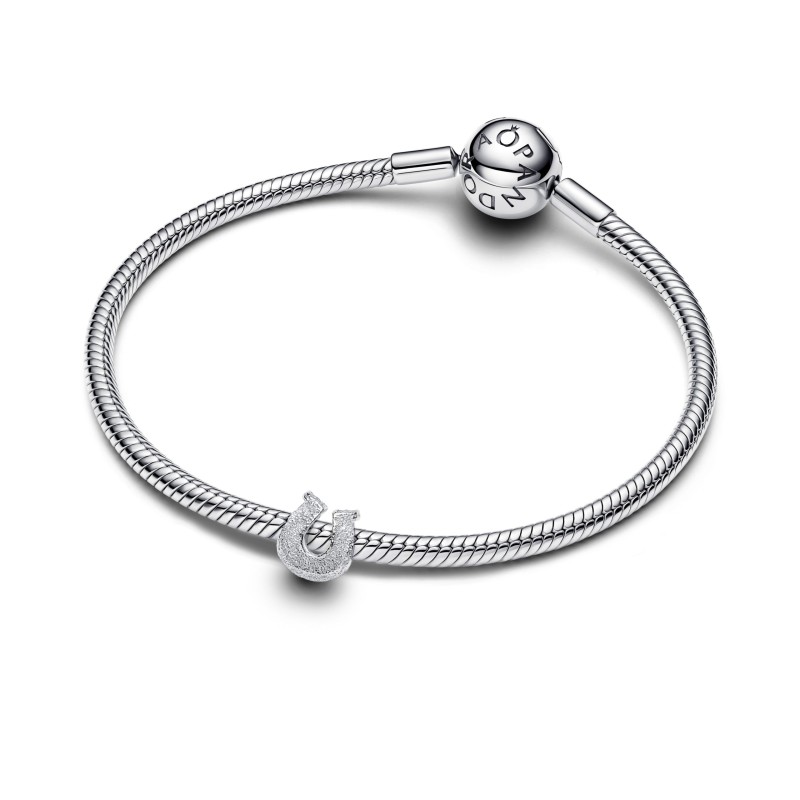 Mini Charm Ferro di cavallo effetto diamantato