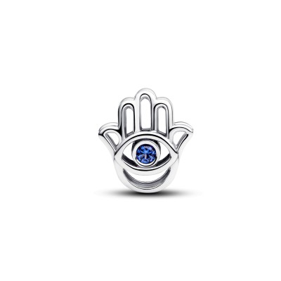 Charm Openwork Mano di Fatima Pietra Blu 2