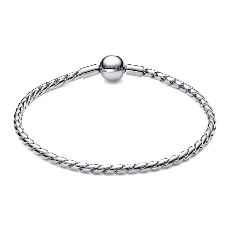 Bracciale Maglia Spiga con Chiusura a Sfera