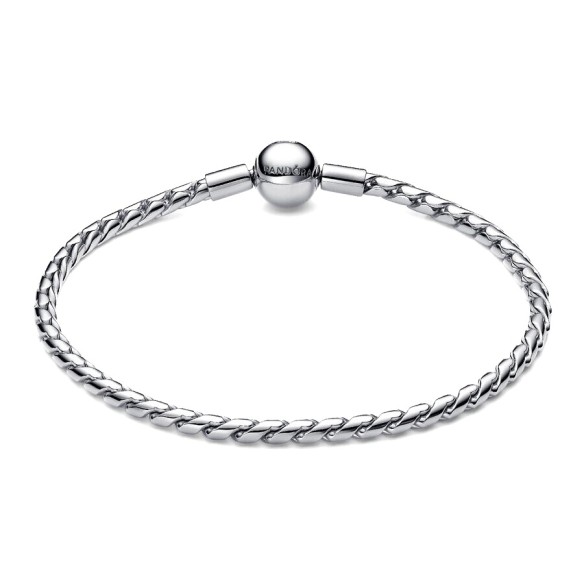 Bracciale Maglia Spiga con Chiusura a Sfera
