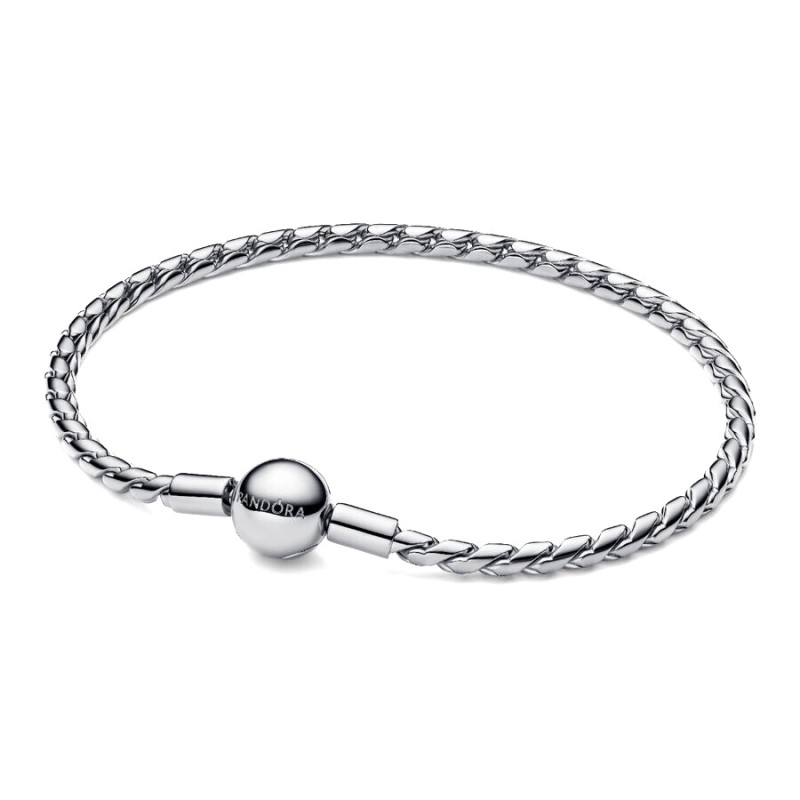 Bracciale Maglia Spiga con Chiusura a Sfera