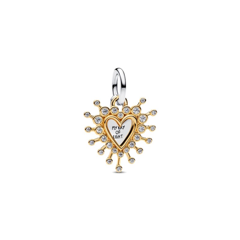 Charm pendente Cuore Luminoso