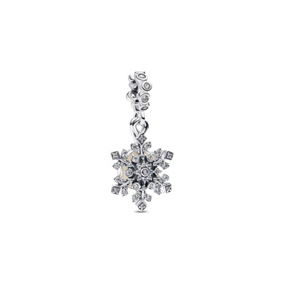 Charm pendente doppio Fiocco di neve