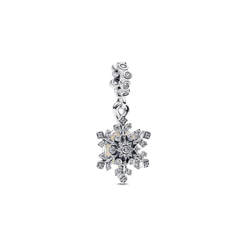 Charm pendente doppio Fiocco di neve