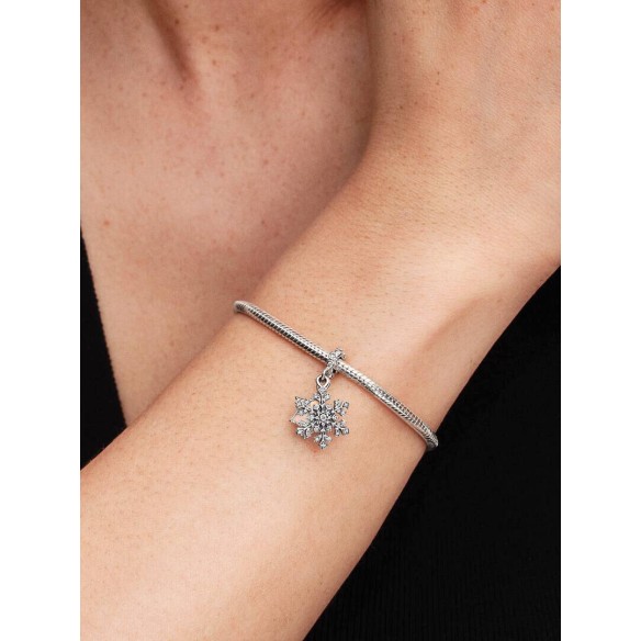 Charm pendente doppio Fiocco di neve