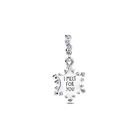 Charm pendente doppio Fiocco di neve