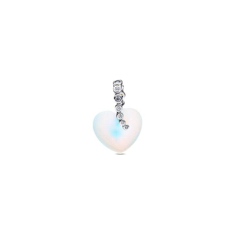 Charm Pendente Cuore e Stella Cadente