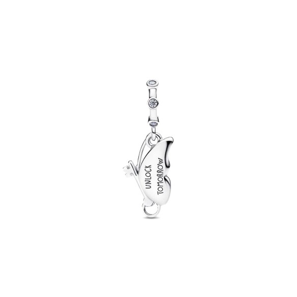 Charm Pendente Farfalla e Chiave