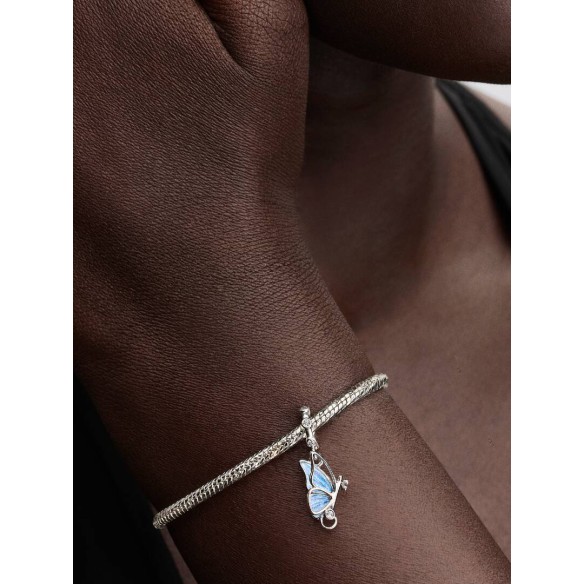 Charm Pendente Farfalla e Chiave
