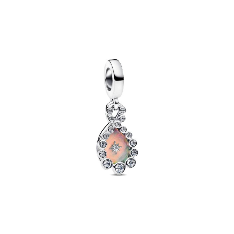 Charm Pendente Doppio Infinito Opalescente
