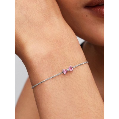 Bracciale Fiocco Luminoso Rosa 2