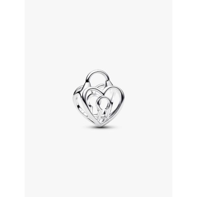 Charm Openwork Lucchetto Cuore