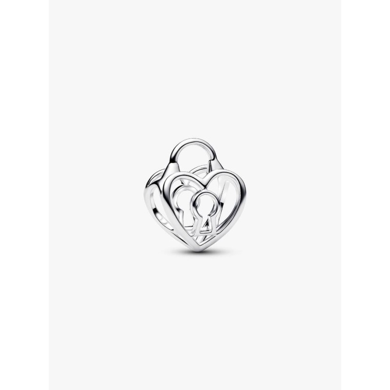 Charm Openwork Lucchetto Cuore