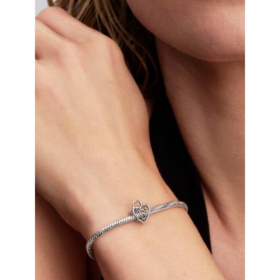 Charm Openwork Lucchetto Cuore 2