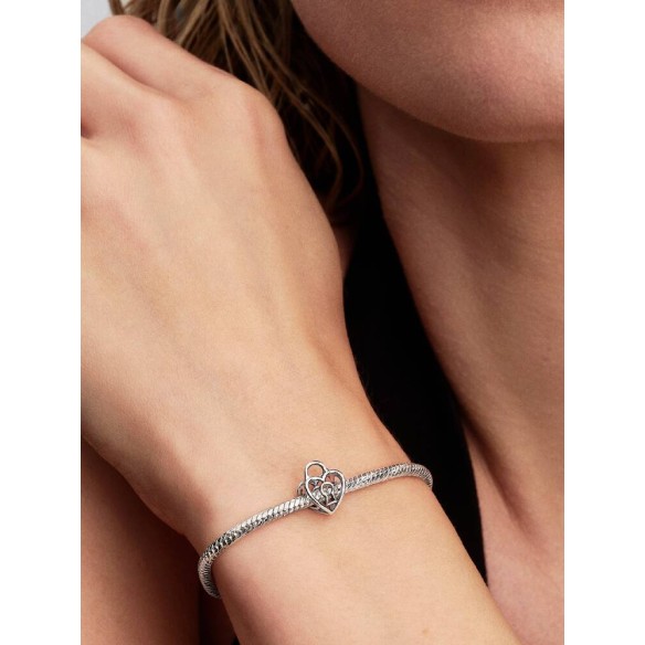 Charm Openwork Lucchetto Cuore