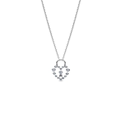 Collana Lucchetto Cuore Luminoso