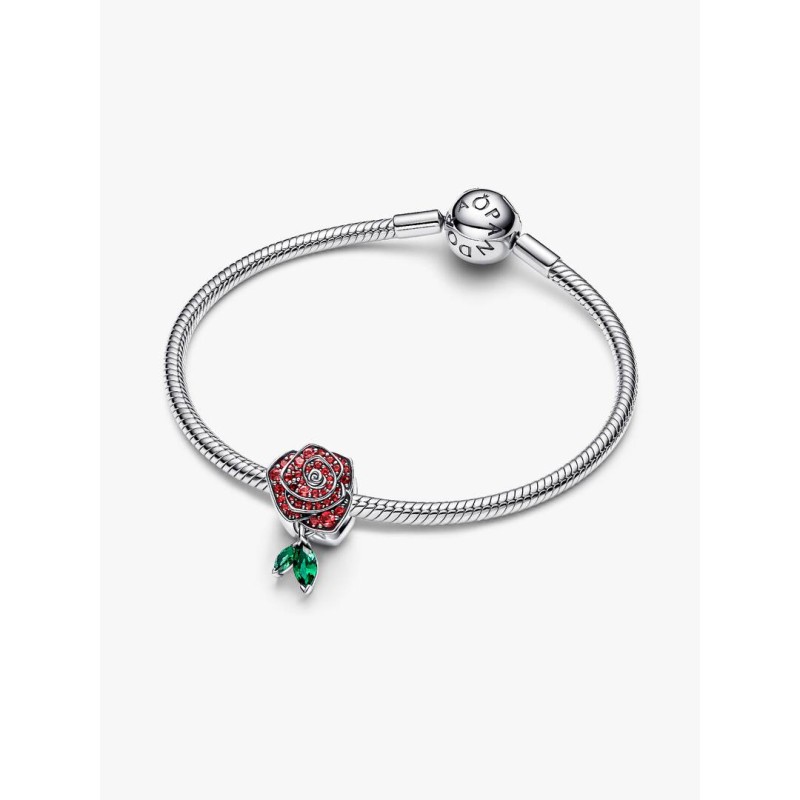 Charm Rosa Scintillante Rossa