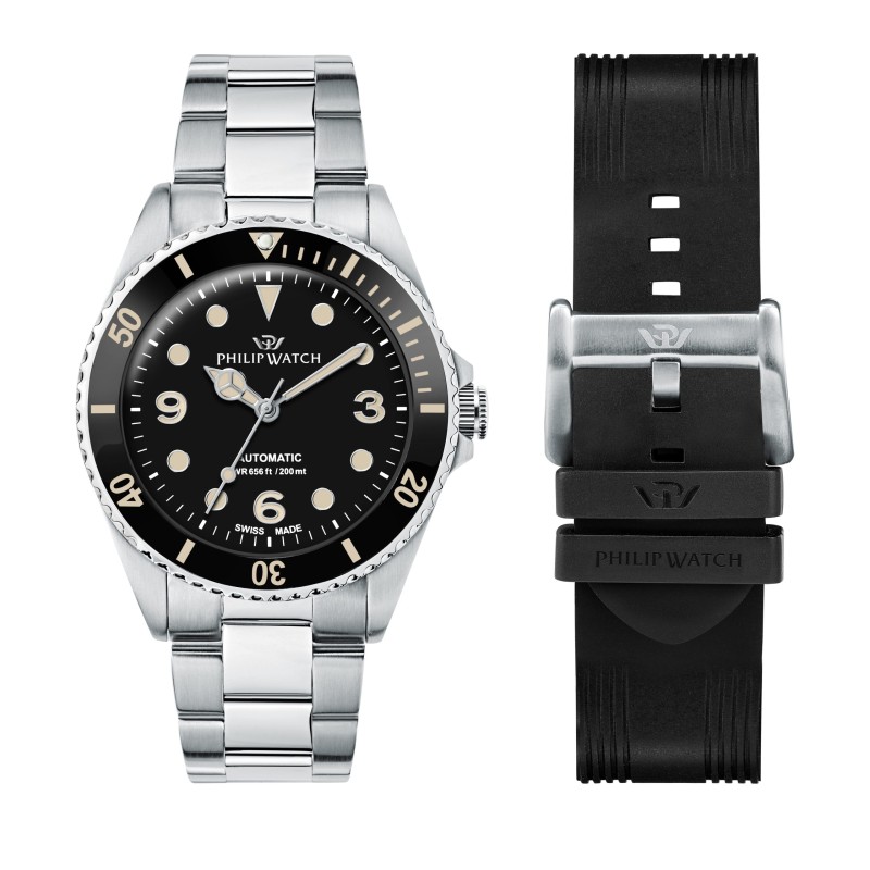 OROLOGIO CARIBE 42MM AUTO 3H BLACK