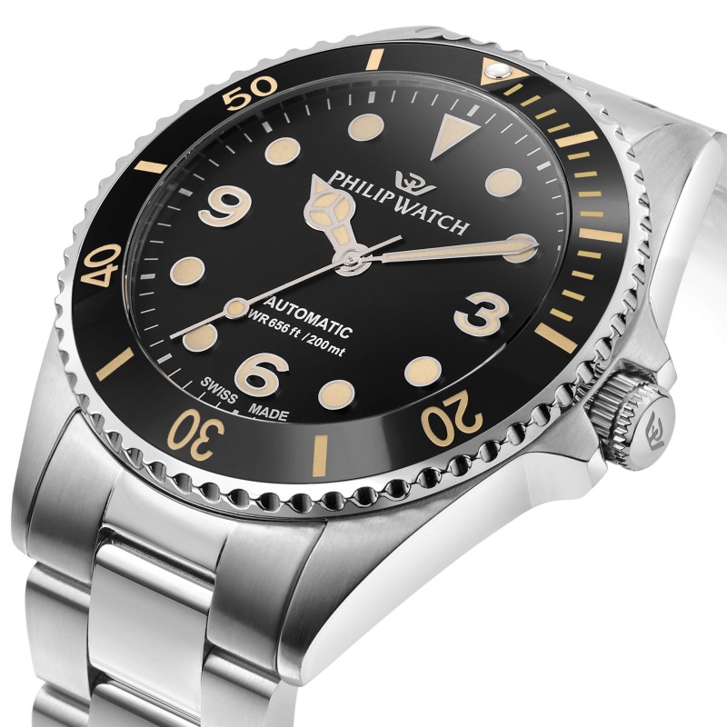 OROLOGIO CARIBE 42MM AUTO 3H BLACK