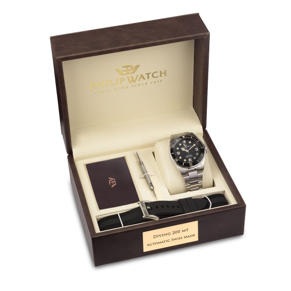 OROLOGIO CARIBE 42MM AUTO 3H BLACK