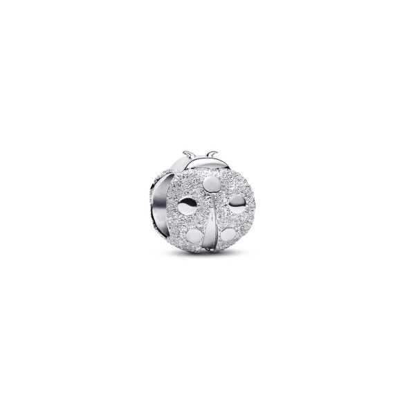 Mini Charm Coccinella effetto diamantato