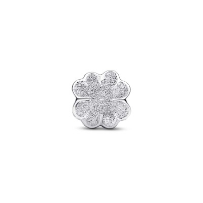 Mini Charm Quadrifoglio effetto diamantato