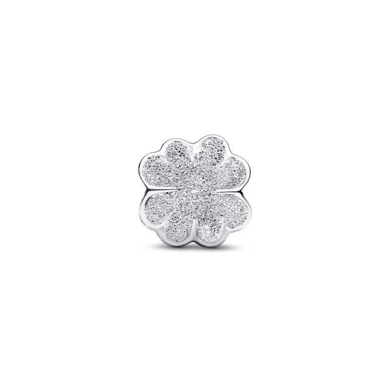 Mini Charm Quadrifoglio effetto diamantato