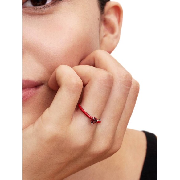 Anello Rosso Chakra Heart Pandora ME